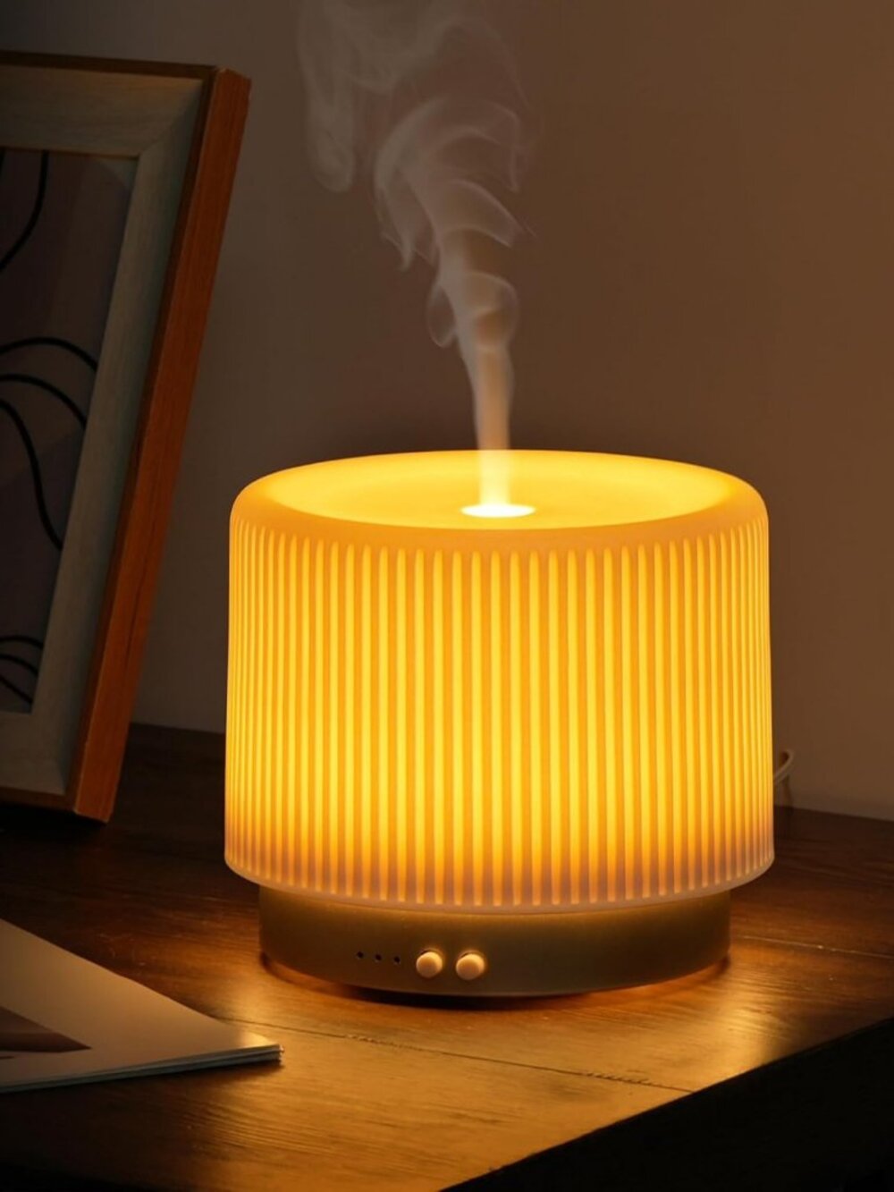 Ceramic Essential Oil Diffuser 280ml - Aromatherapy Humidifier & Night Light for